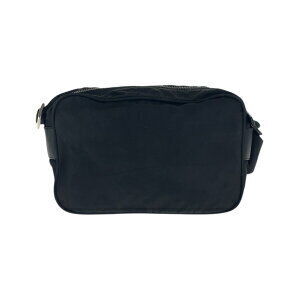 Prada bag camera shoulder plate leather Tessuto black triangular nylon logo body